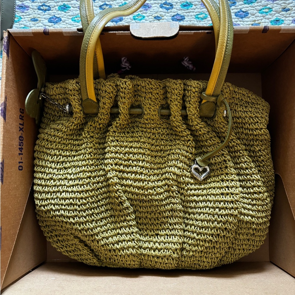 Brighton Natural Raffia Bag, nearly new without tags.